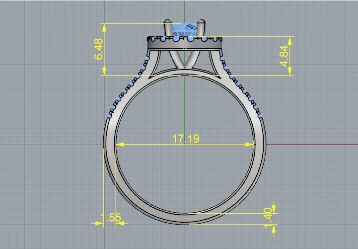 Soliter ring N012515 3D print model_6