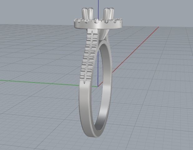 Soliter ring N012515 3D print model_4