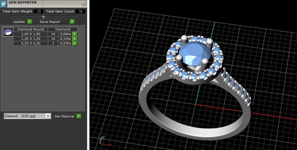 Soliter ring N012515 3D print model_10