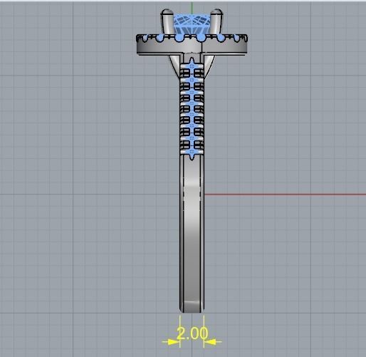 Soliter ring N012515 3D print model_8