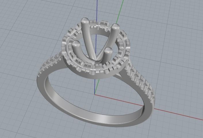 Soliter ring N012515 3D print model_2