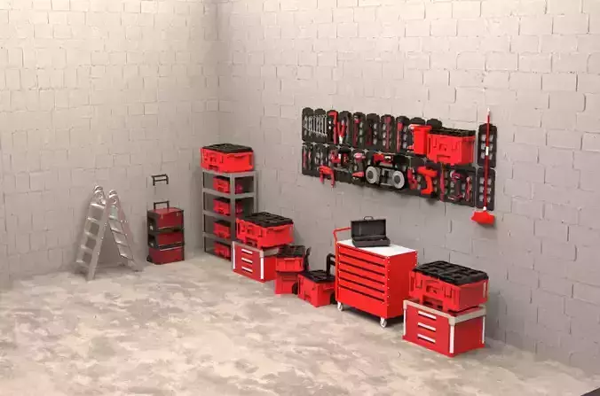 Milwaukee Power Tools and Storage System