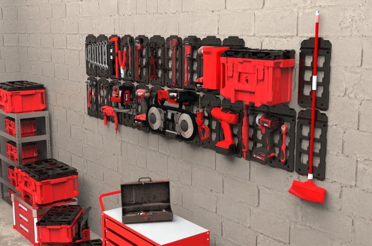 Milwaukee Power Tools and Storage System 3D model_2