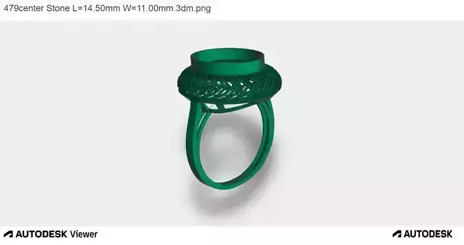 Men Ring with an Oval Cut Center Stone