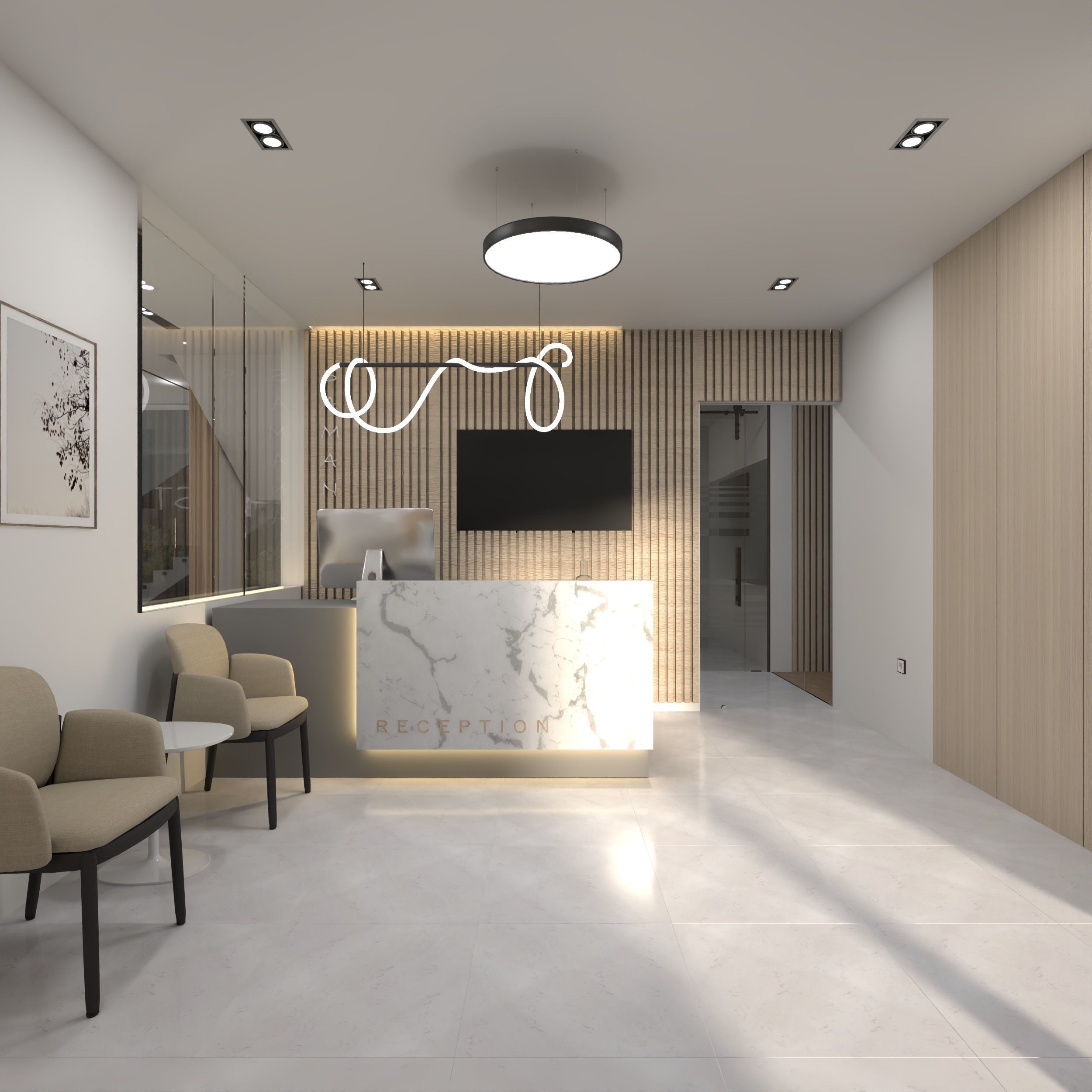 Offices project 3D model_1