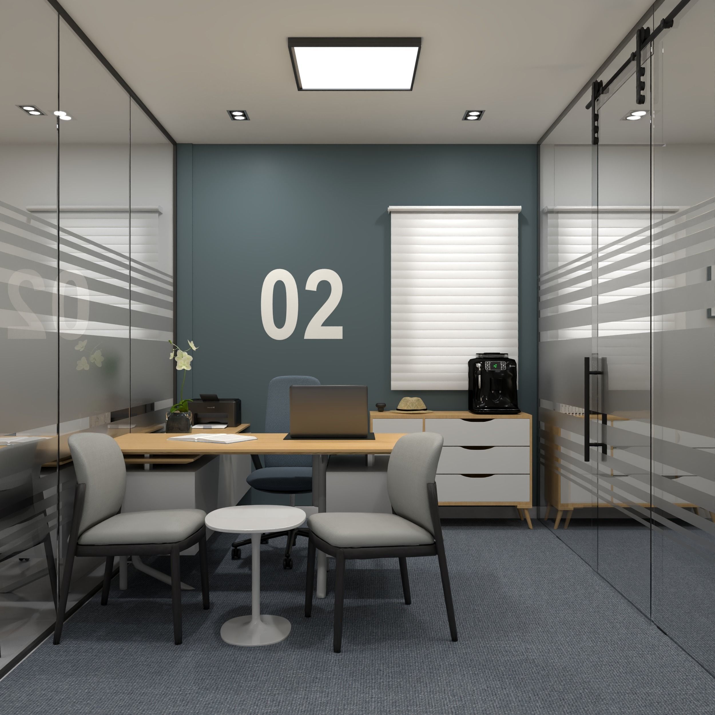 Offices project 3D model_10