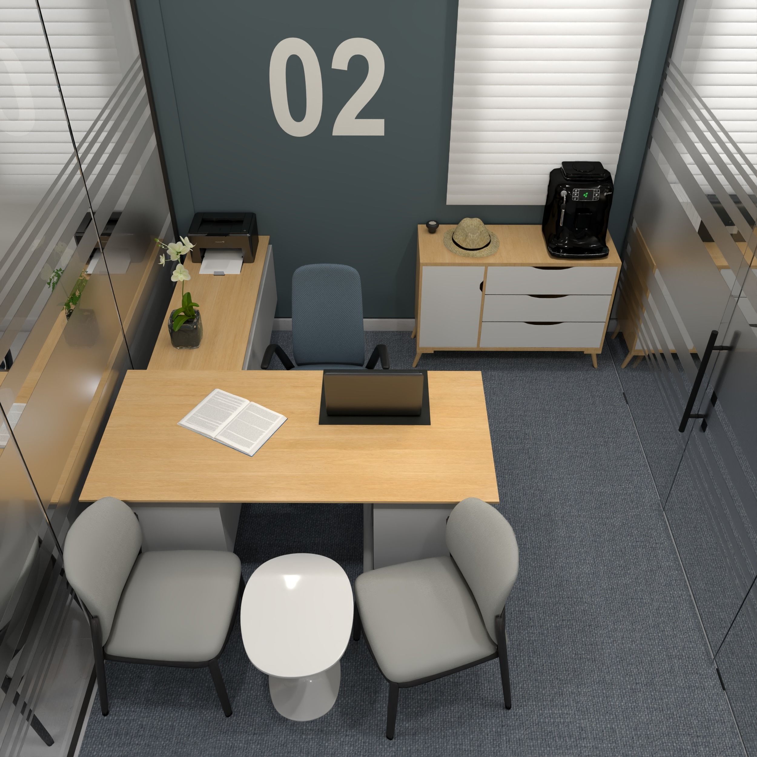Offices project 3D model_3