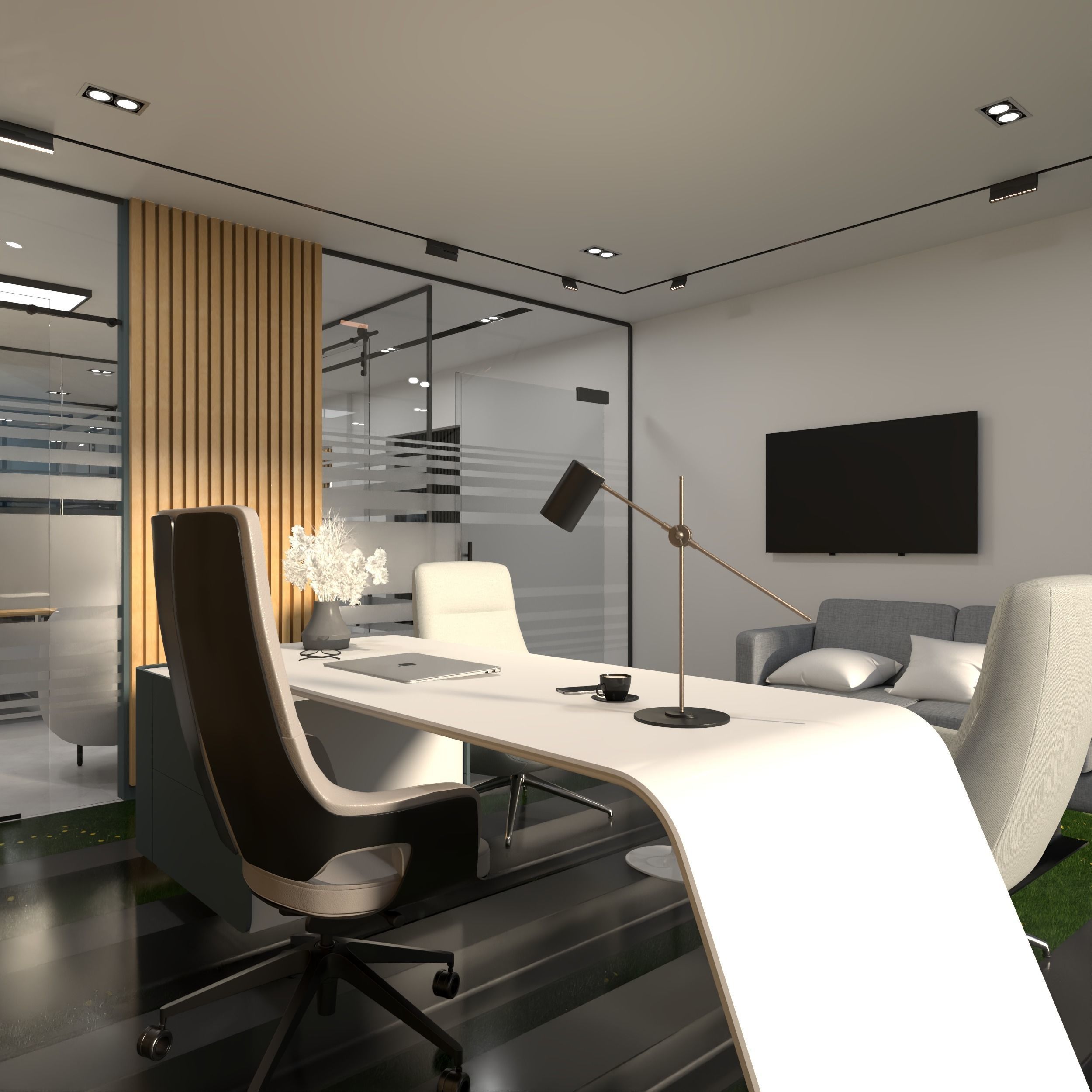 Offices project 3D model_7