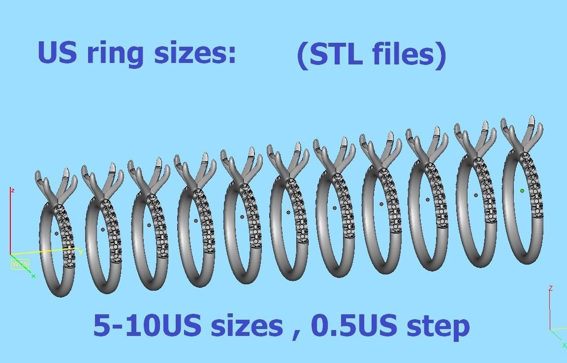 9x7 Oval Stone Solitaire Ring 3DPRINT MODEL french pave setting  3D print model_7