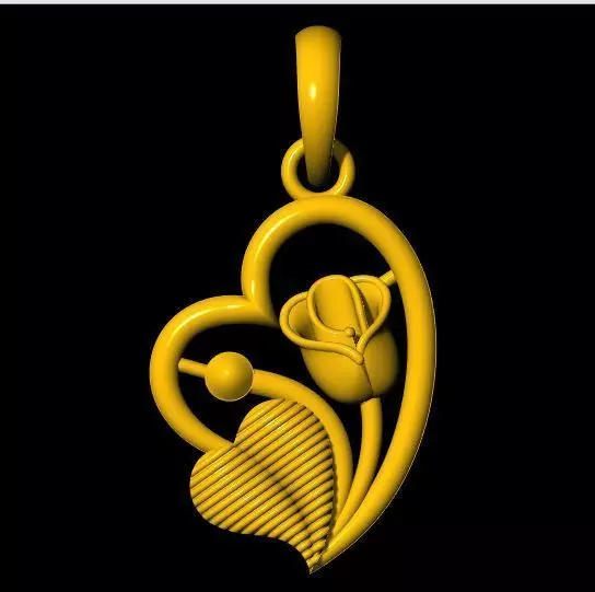 heart pendant 3dm file 3D print model