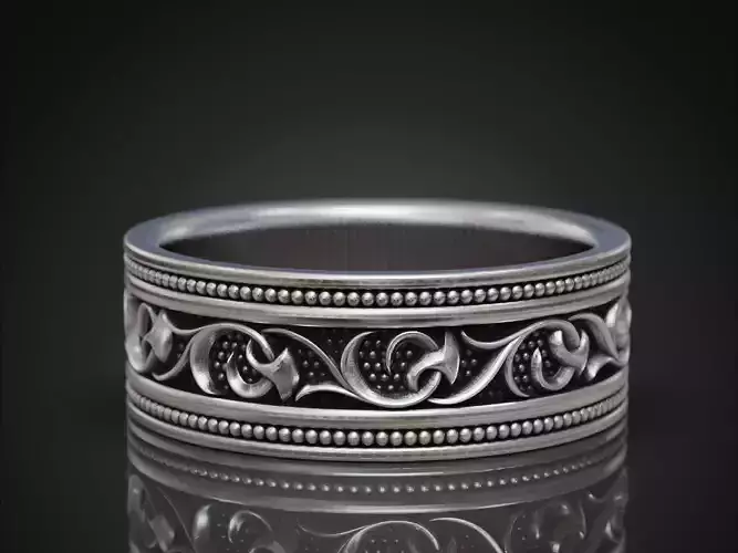 Band ring interlacing pattern beads