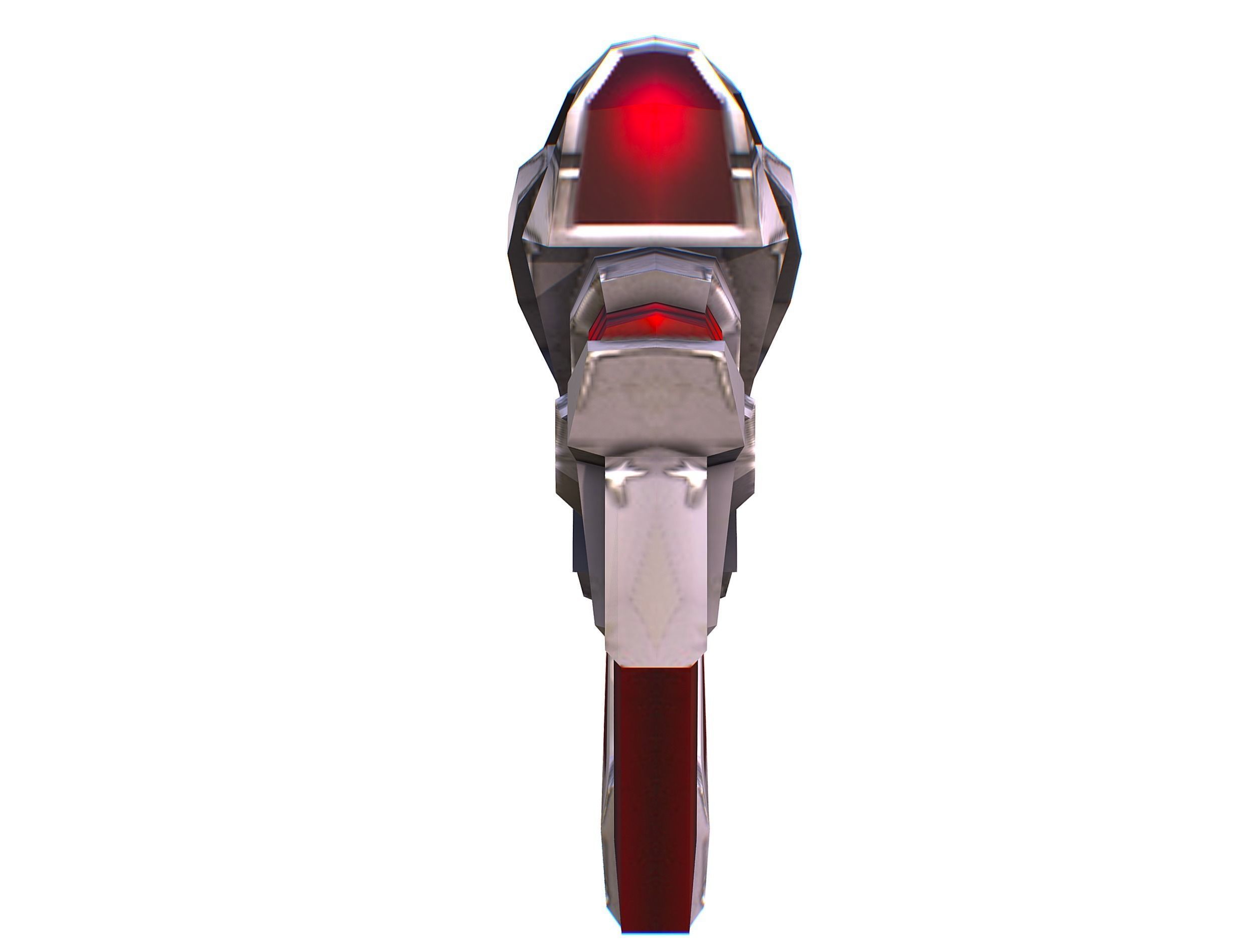 Assault rifle of the future weapon gun Nuff barrel blaster laser Low-poly 3D model_42