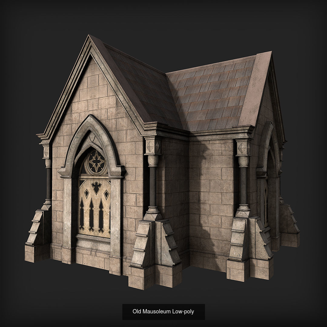 Cemetery Pack 3D Model Collection_5