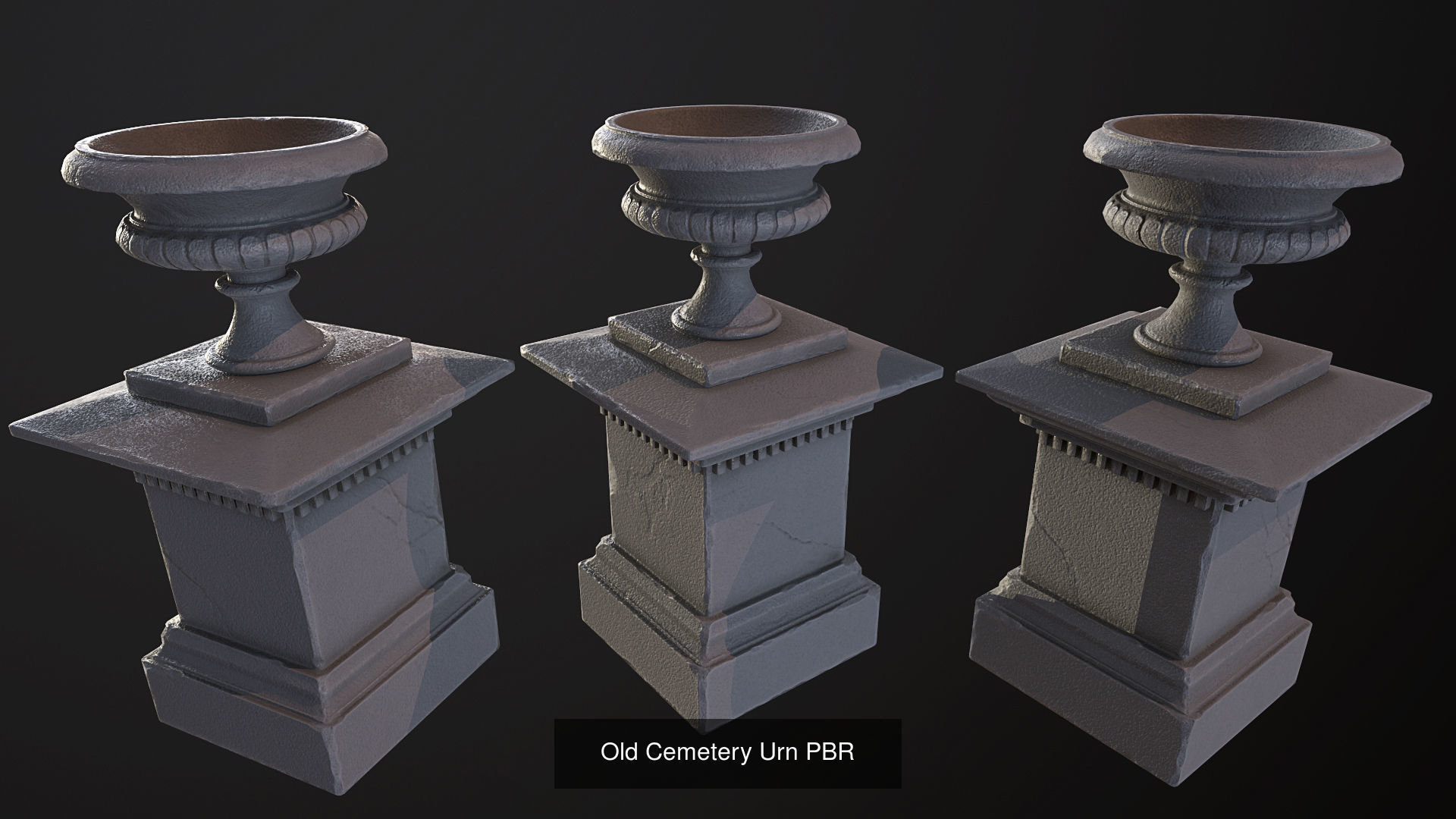 Cemetery Pack 3D Model Collection_1