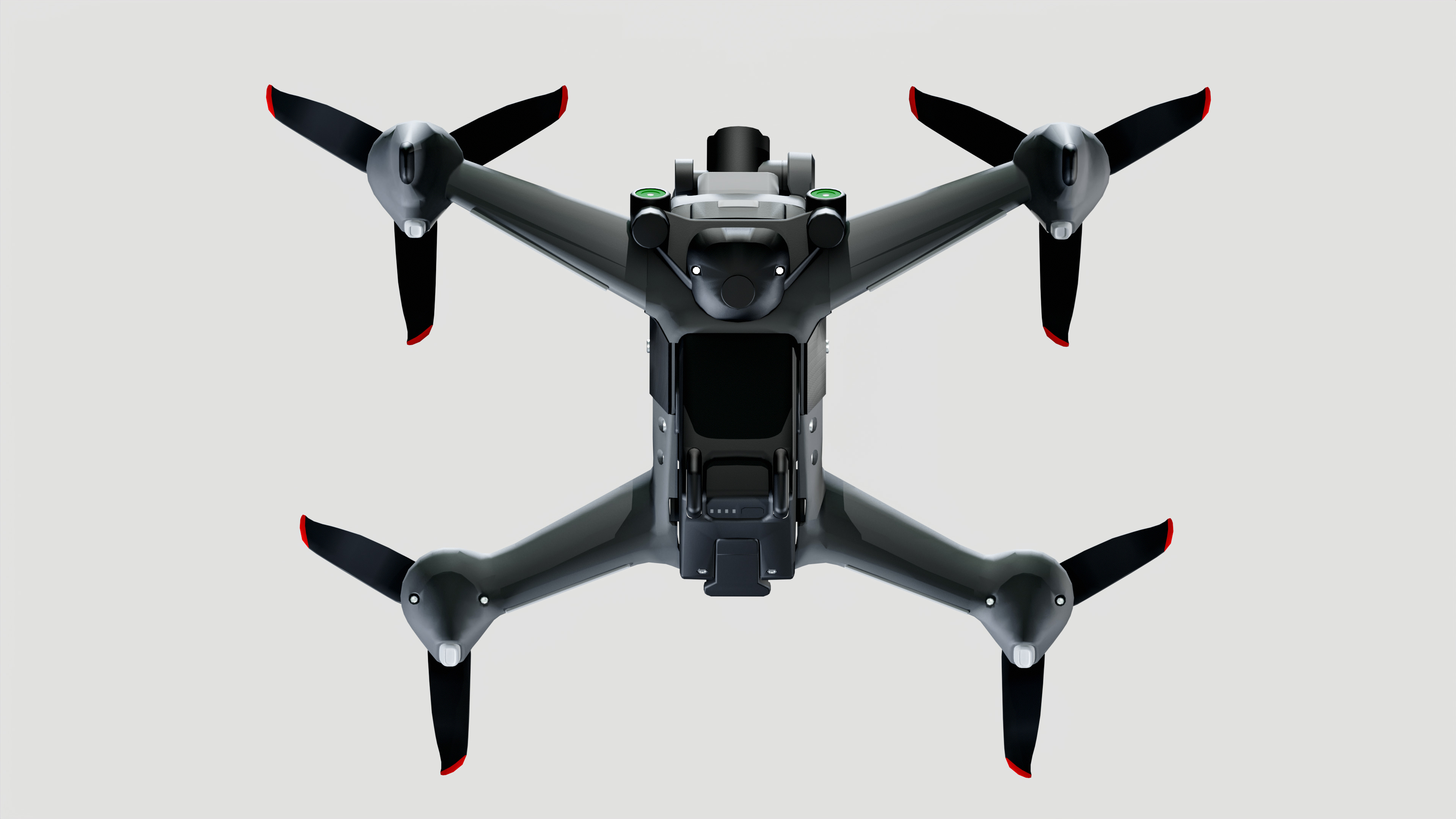 DJI FPV Drone Low-poly 3D model_8