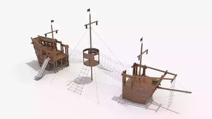 Pirate Ship Theme Amusement Park