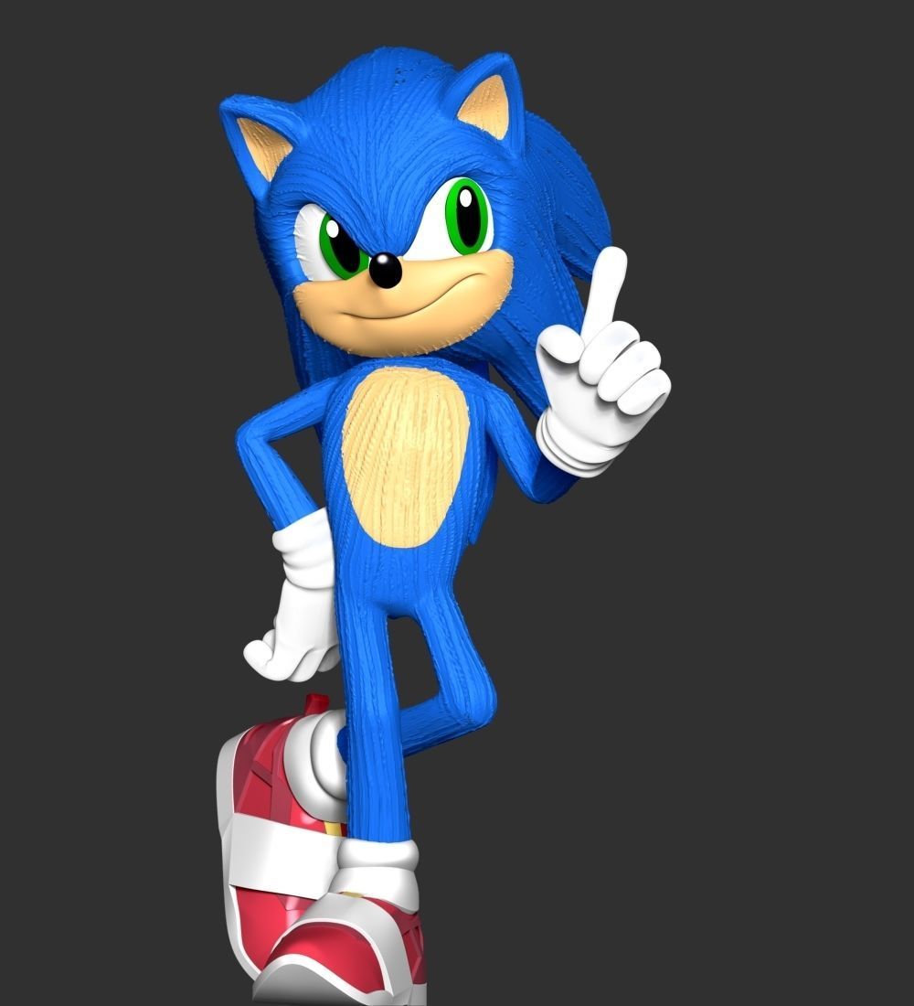 The Sonic 3D print model_2