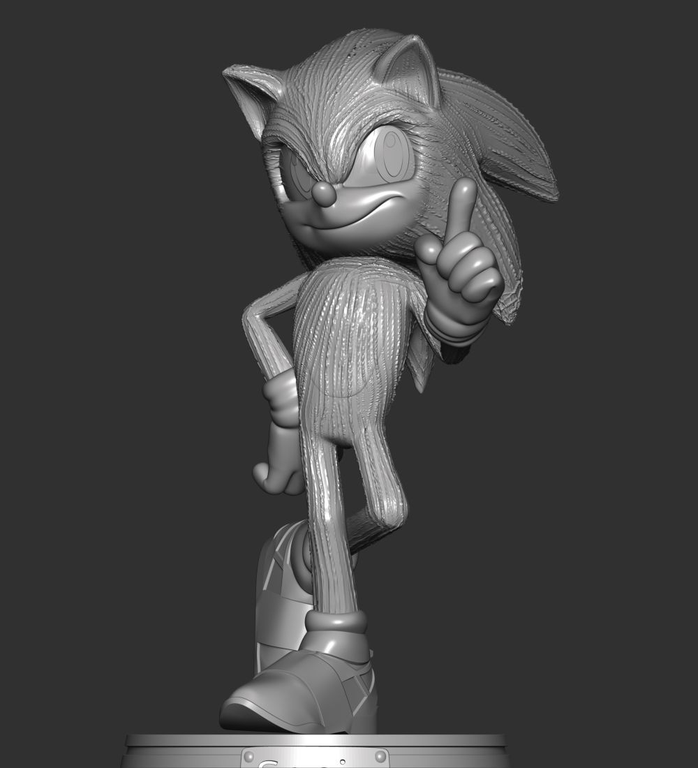 The Sonic 3D print model_3