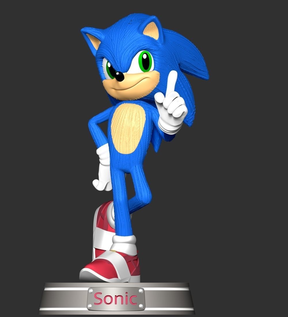 The Sonic 3D print model_1