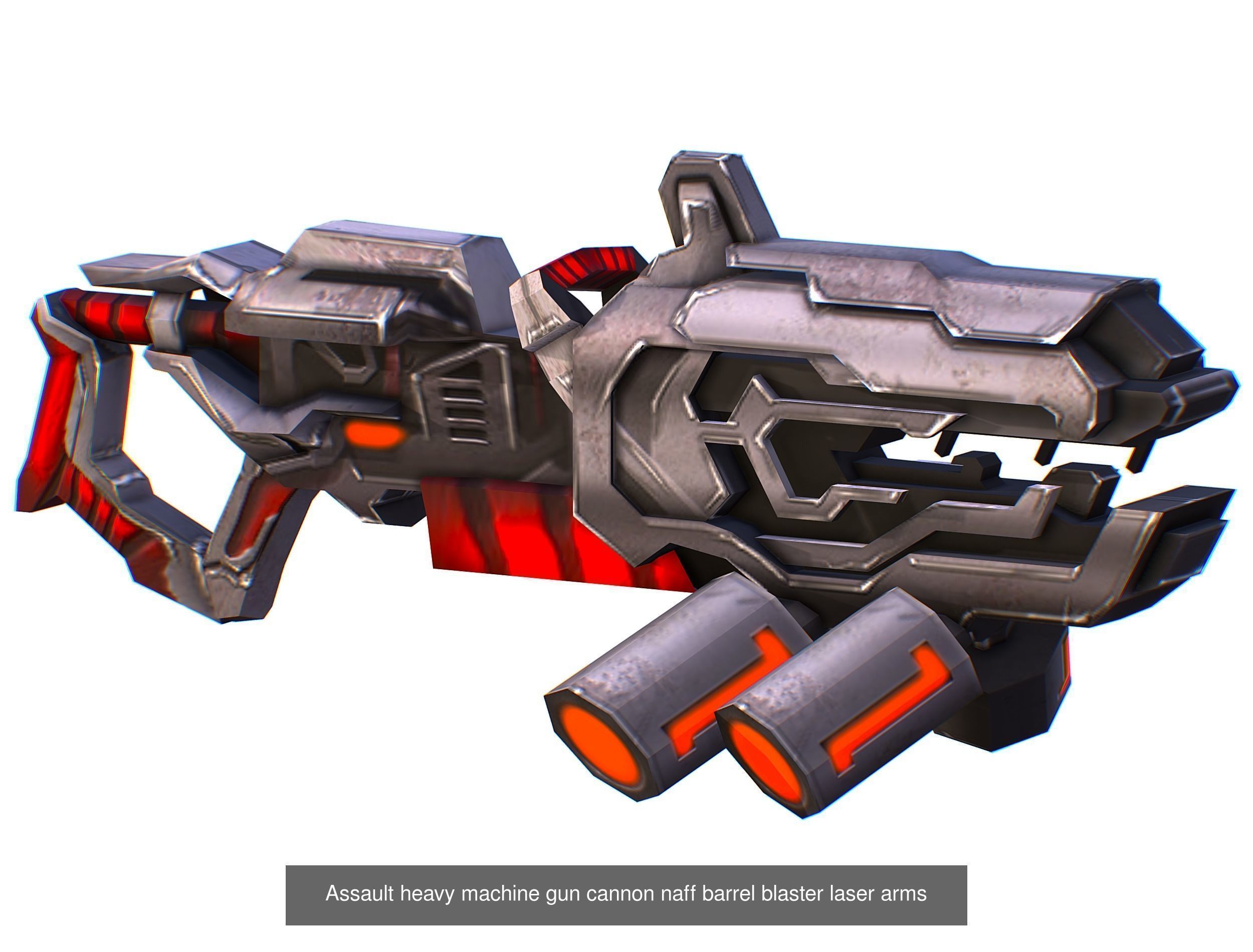 Weapons Set 4 Gun Pistol Assault rifle Sniper rifle machine gun 3D Model Collection_23