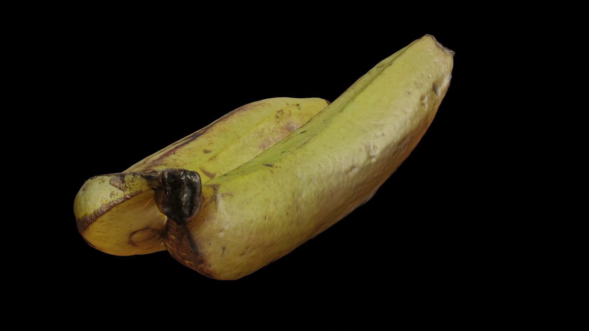 Realistic Banana 3D Model 3D model_3