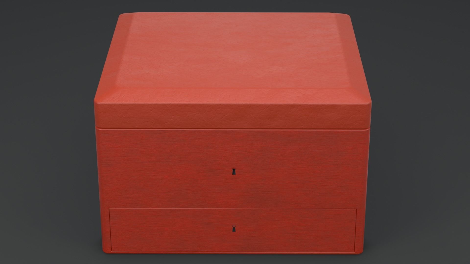 Queen Red Wooden Box 3D model_1