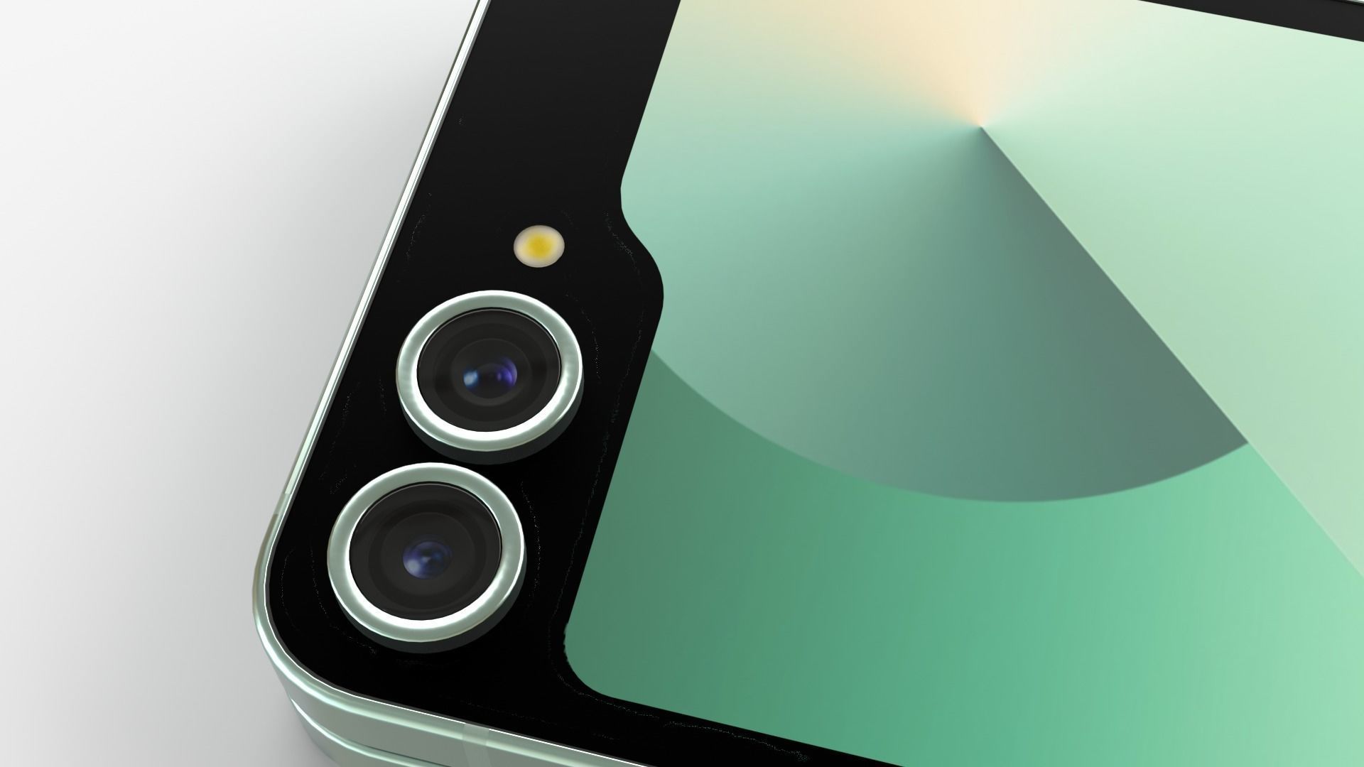 Samsung Galaxy Z Flip 6 mint 3D model_6