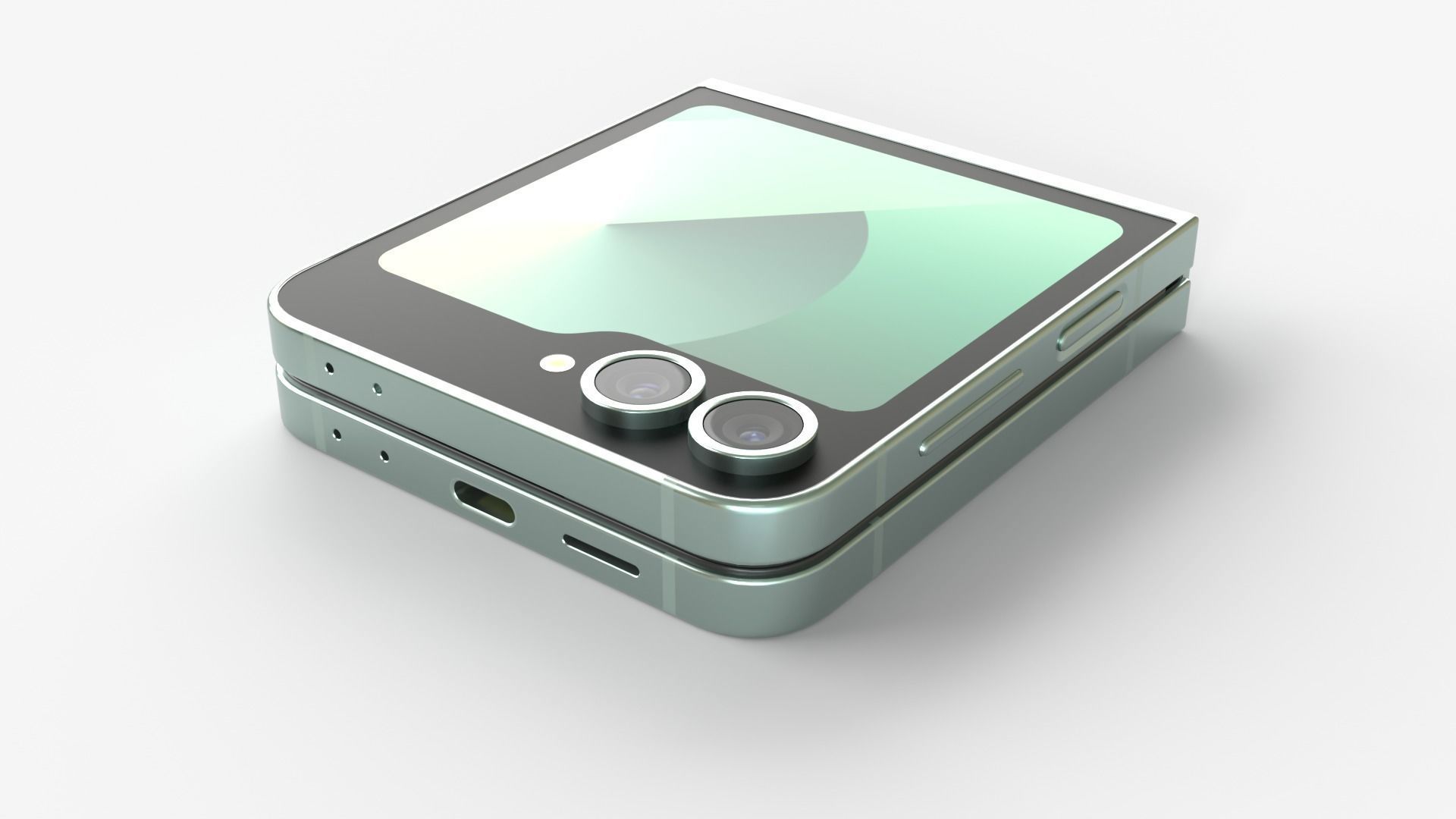 Samsung Galaxy Z Flip 6 mint 3D model_4