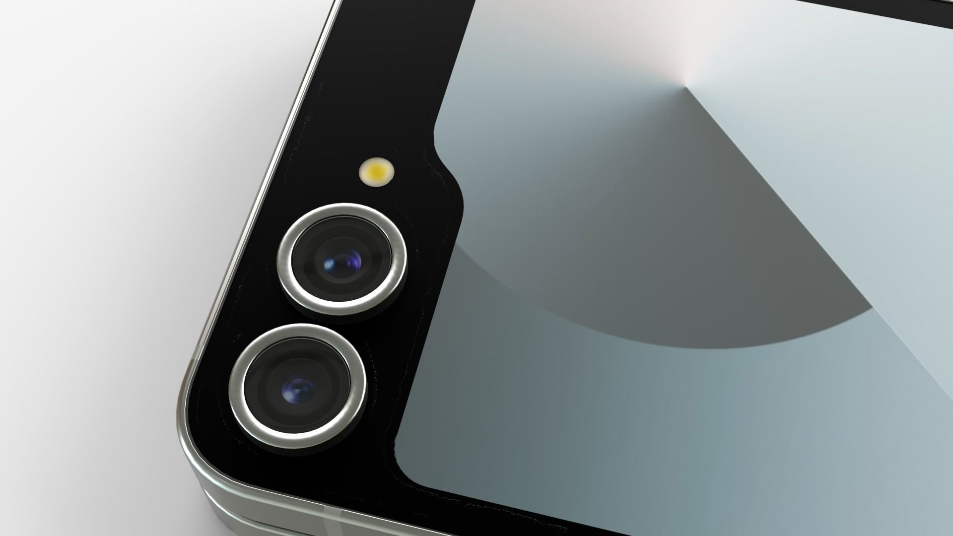 Samsung Galaxy Z Flip 6 sliver 3D model_6