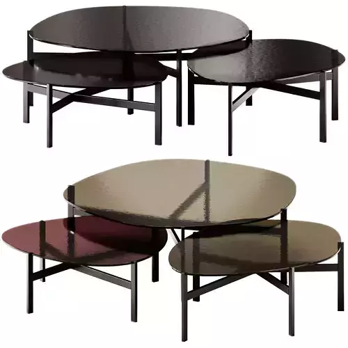 Flac Glass Coffee Table by Bonaldo