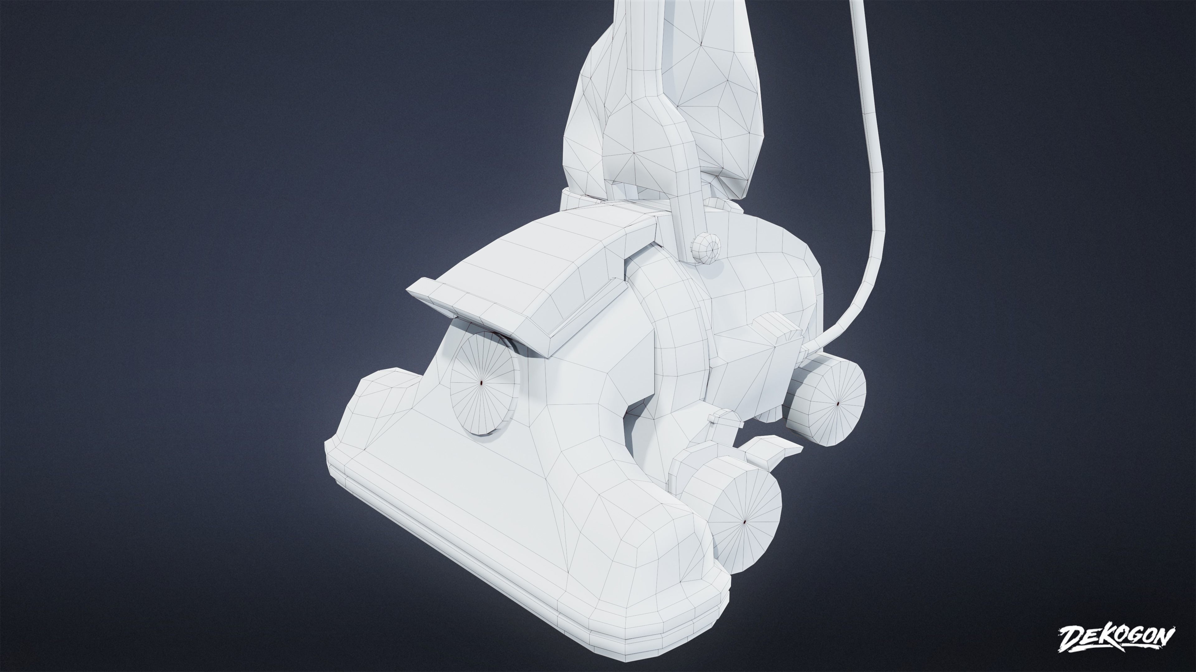 ATTIC - Vacuum 01 - LOW POLY Low-poly 3D model_7