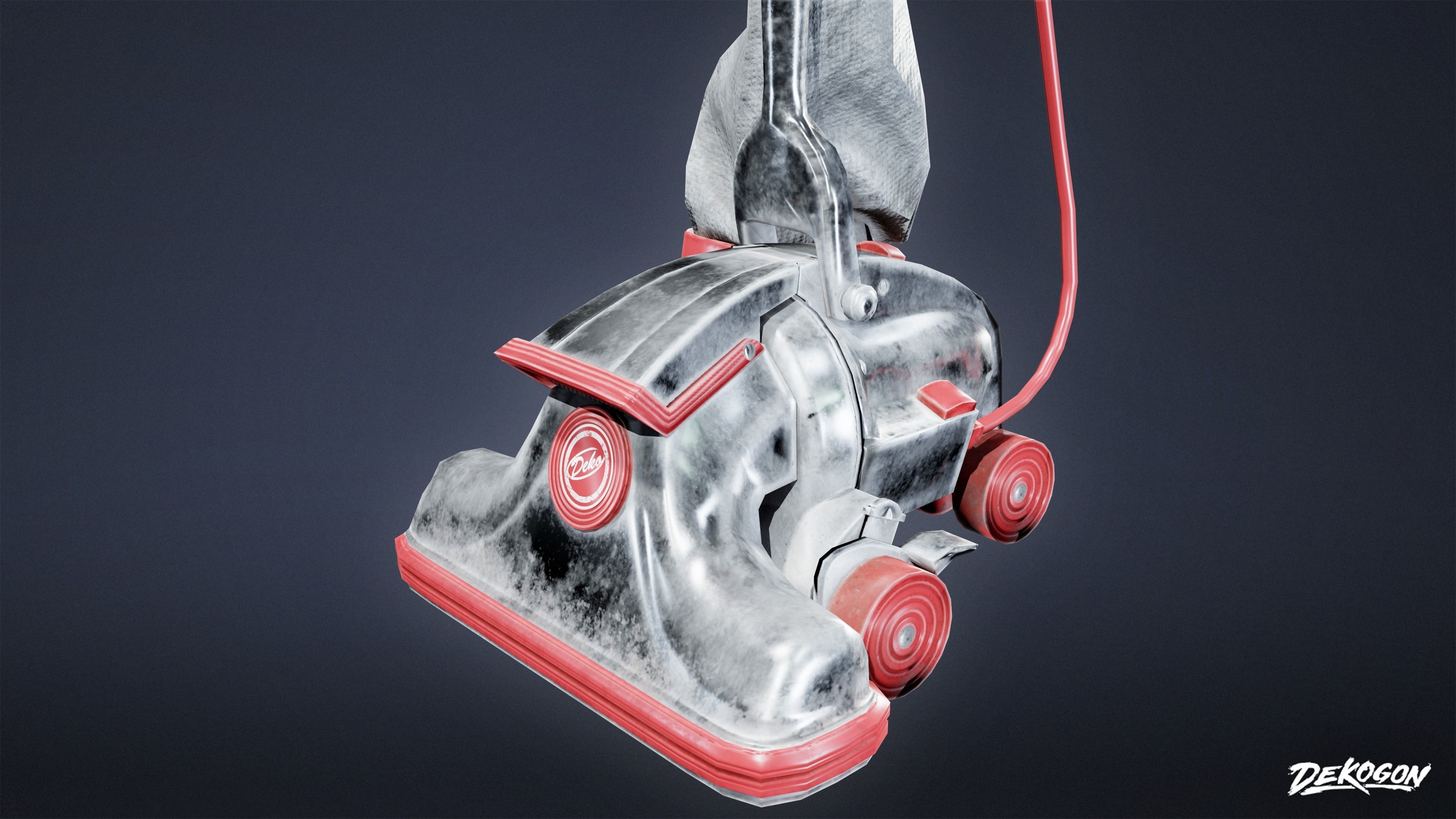 ATTIC - Vacuum 01 - LOW POLY Low-poly 3D model_6