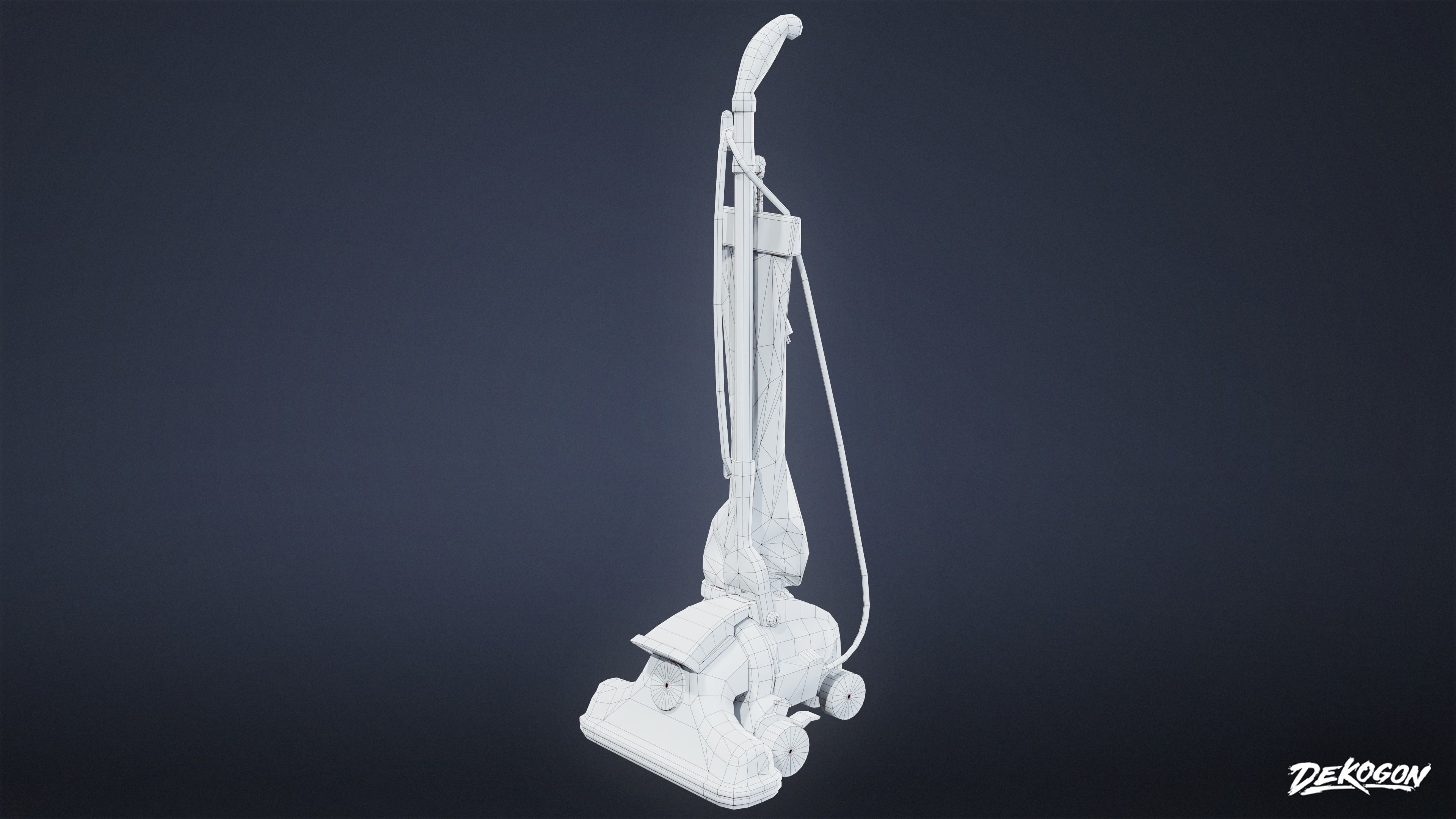 ATTIC - Vacuum 01 - LOW POLY Low-poly 3D model_8