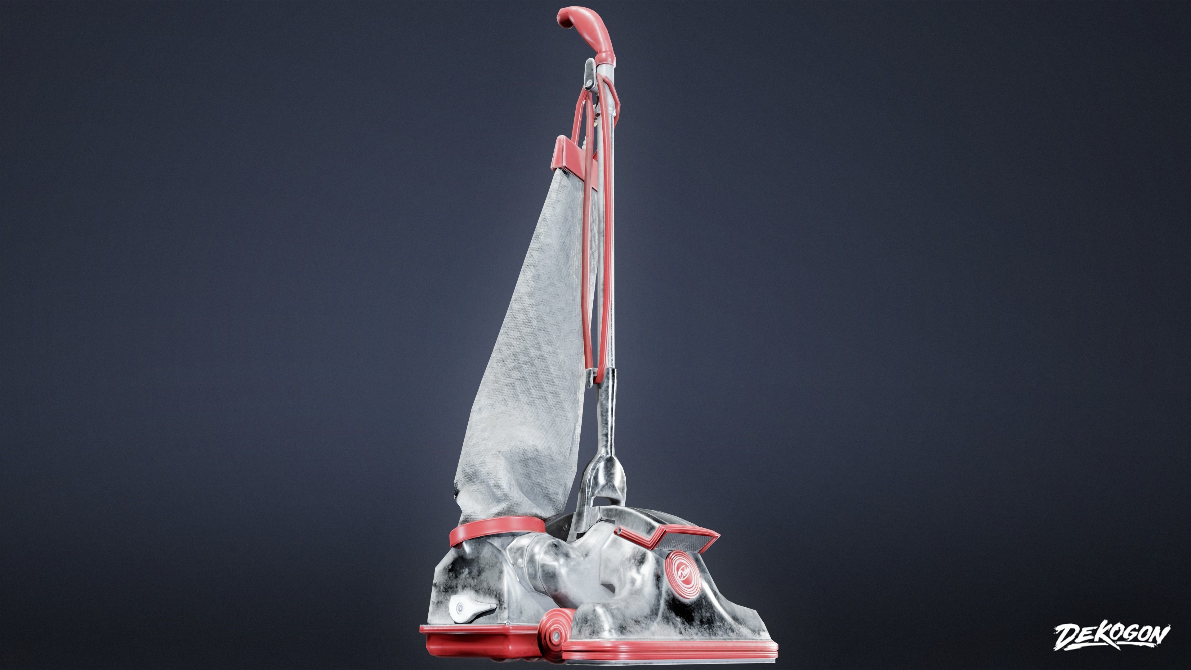 ATTIC - Vacuum 01 - LOW POLY Low-poly 3D model_5