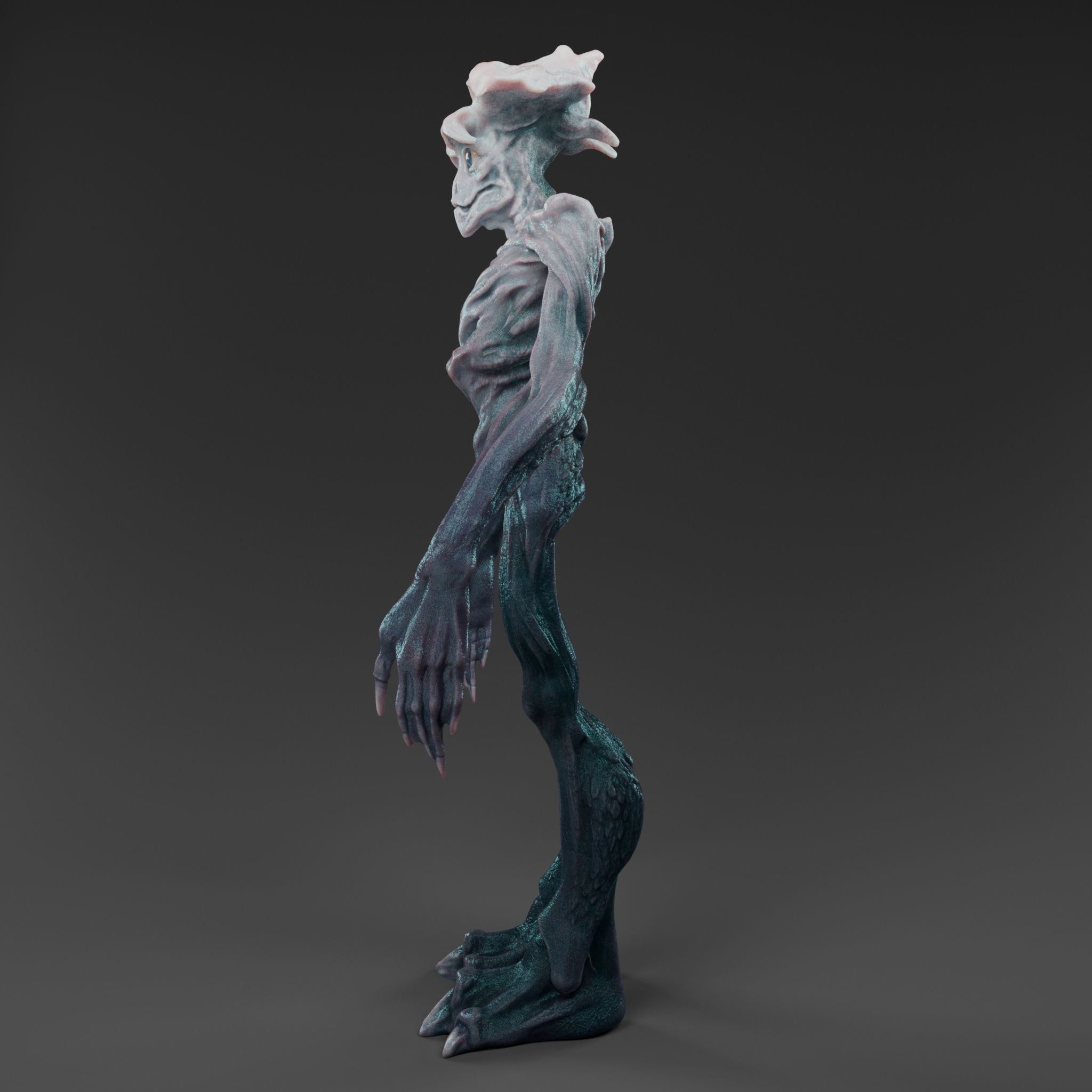 Alien free VR / AR / low-poly 3D model rigged | CGTrader