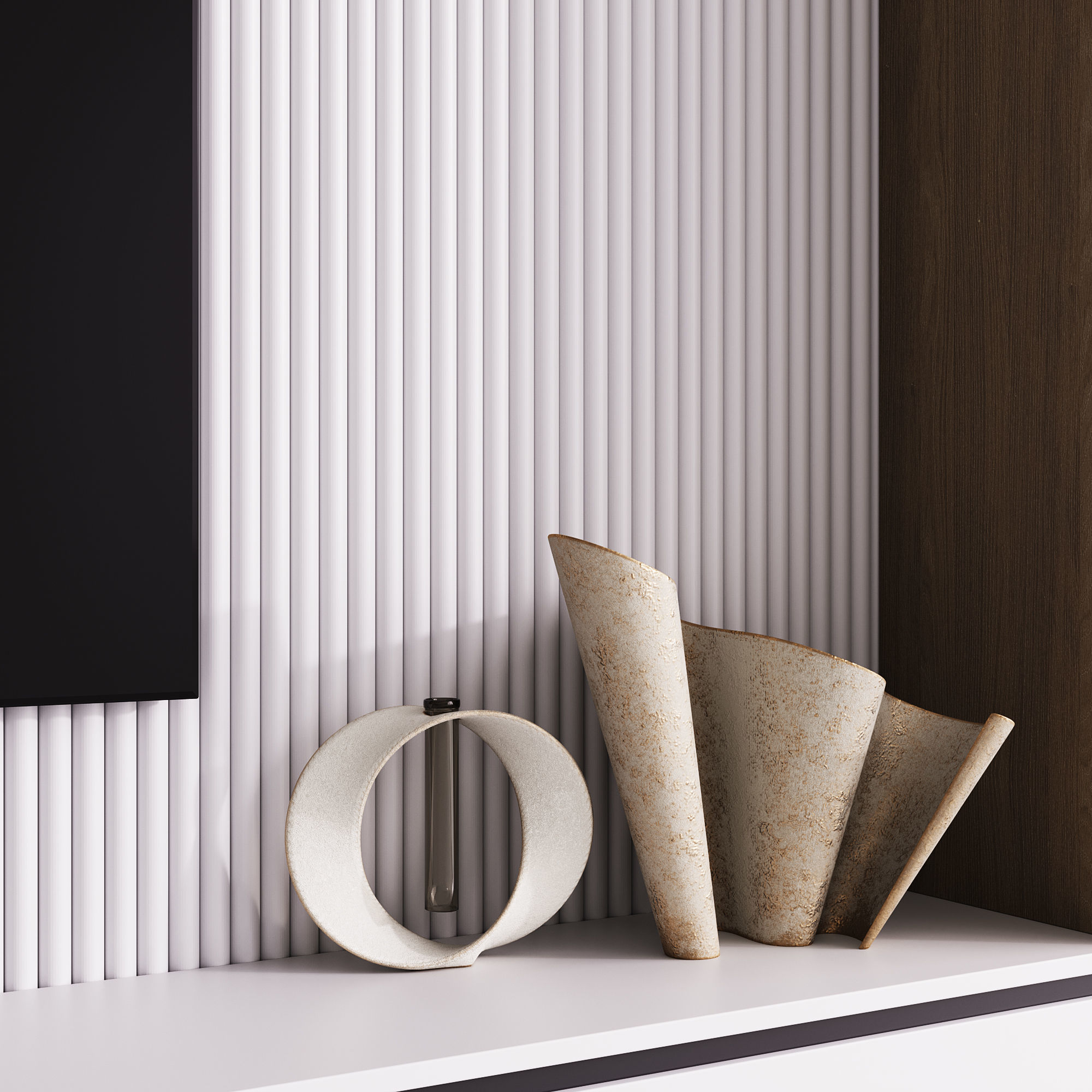 TV wall 8 3D model_6