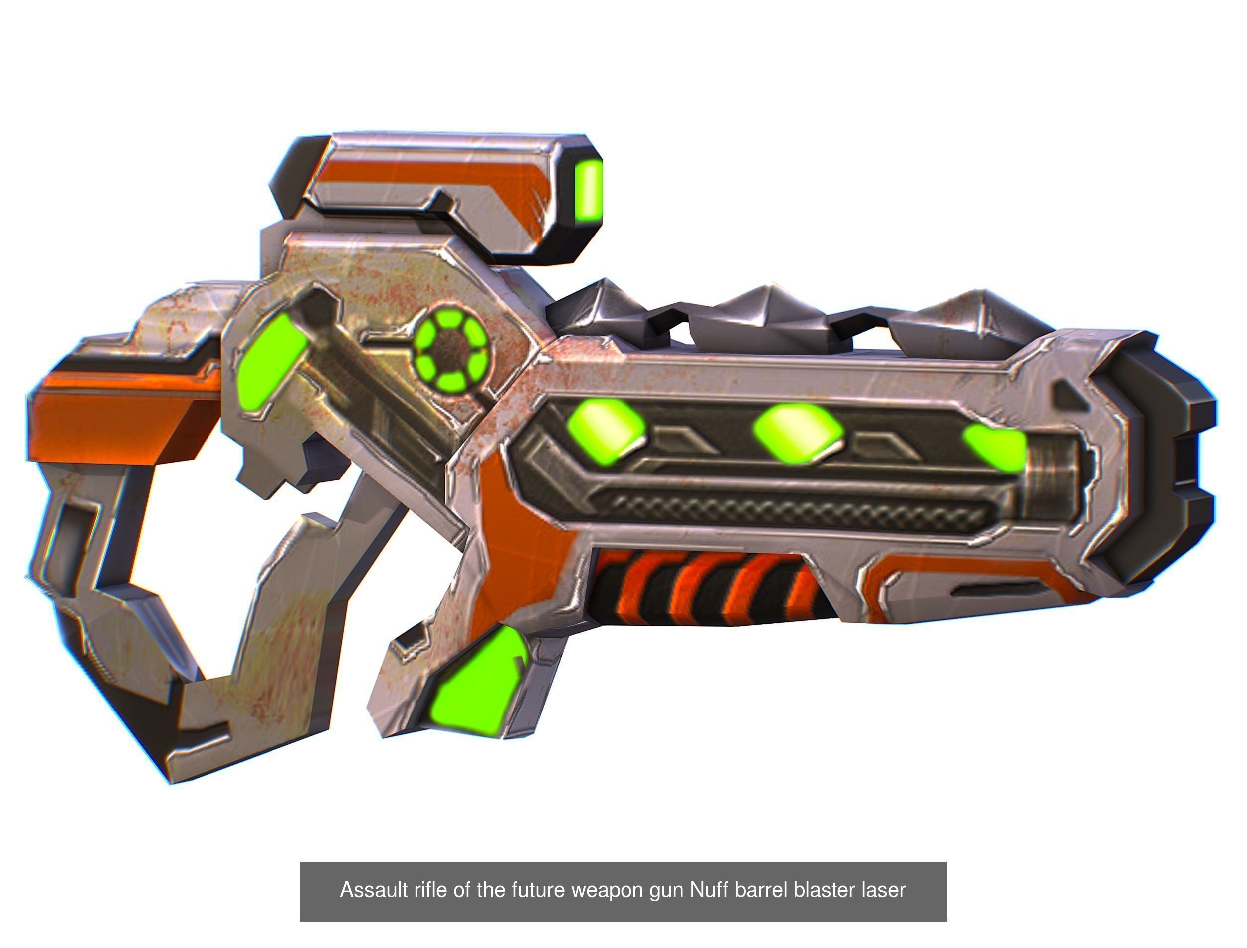 Weapons Set 4 Gun Pistol Assault rifle Sniper rifle machine gun 3D Model Collection_35