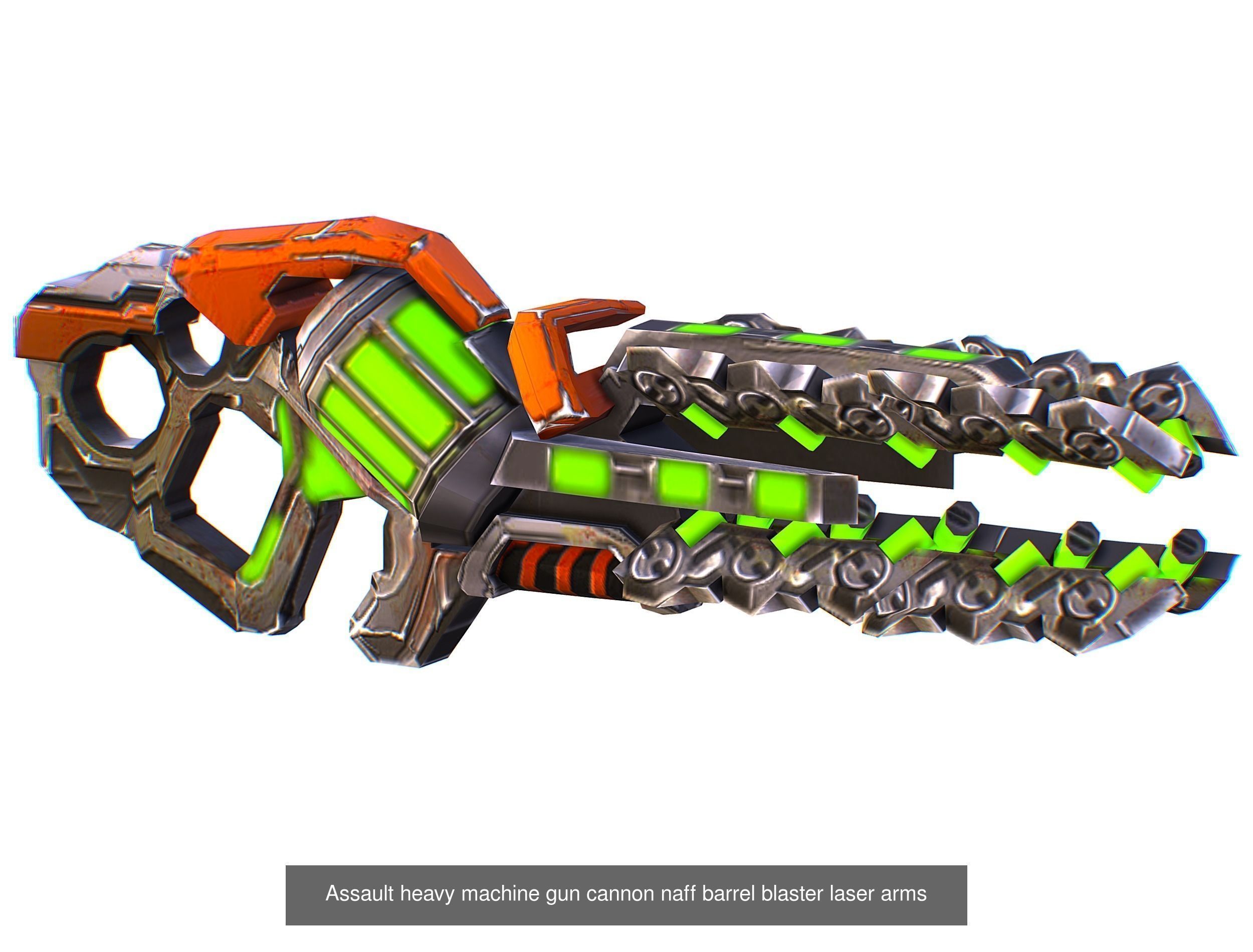 Weapons Set 4 Gun Pistol Assault rifle Sniper rifle machine gun 3D Model Collection_37