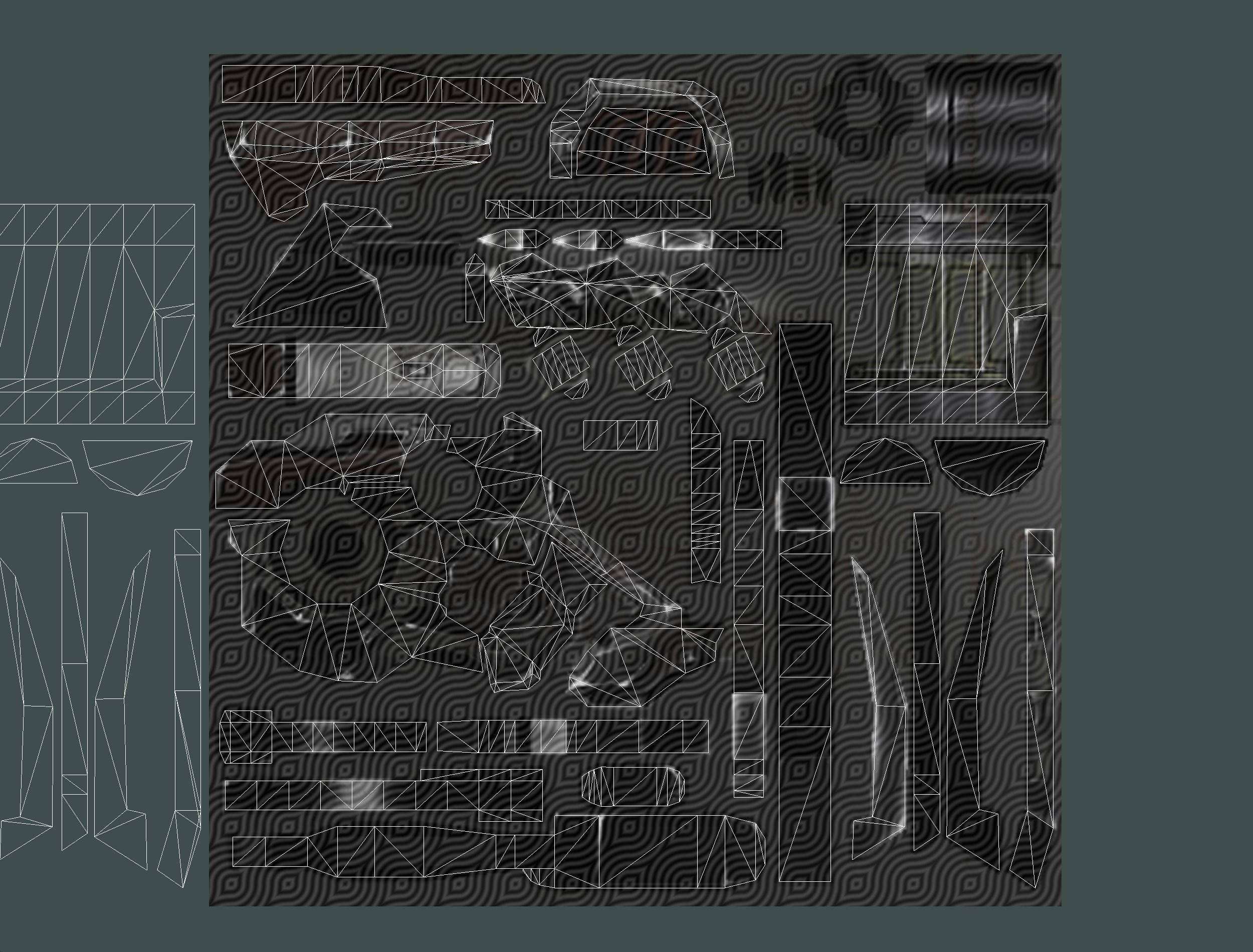 Weapons Set 4 Gun Pistol Assault rifle Sniper rifle machine gun 3D Model Collection_45