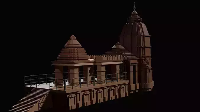 Shri Jagannath Puri Dham Temple 3D Printable Miniature 3D print model