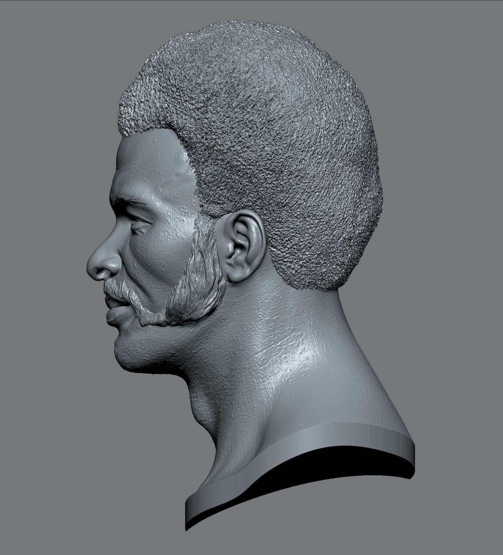Archie Griffin Head 3D print model_2