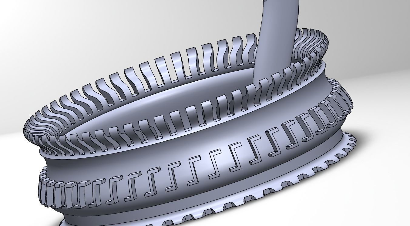 Ash tray with cigarrete holder 3D print model_1