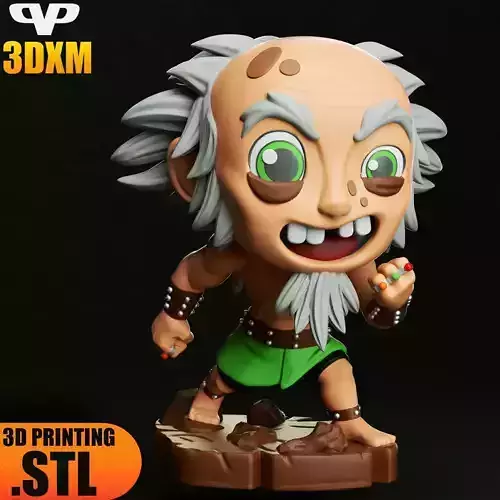 King Bumi Chibi STL for 3D Printing ChibiSTL 3DXM