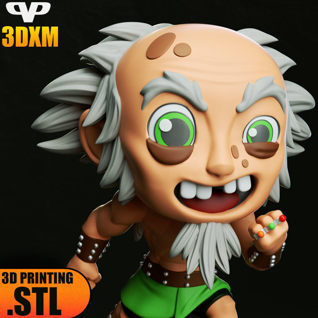 King Bumi Chibi STL for 3D Printing ChibiSTL 3DXM 3D print model_1