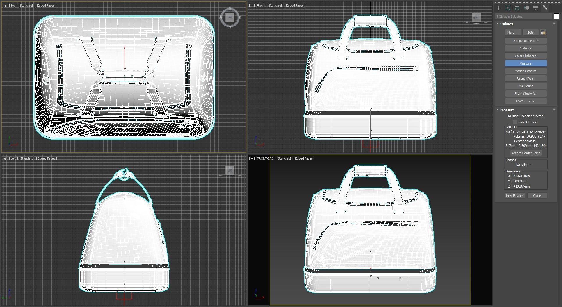 Handbag Generic 3D model_13