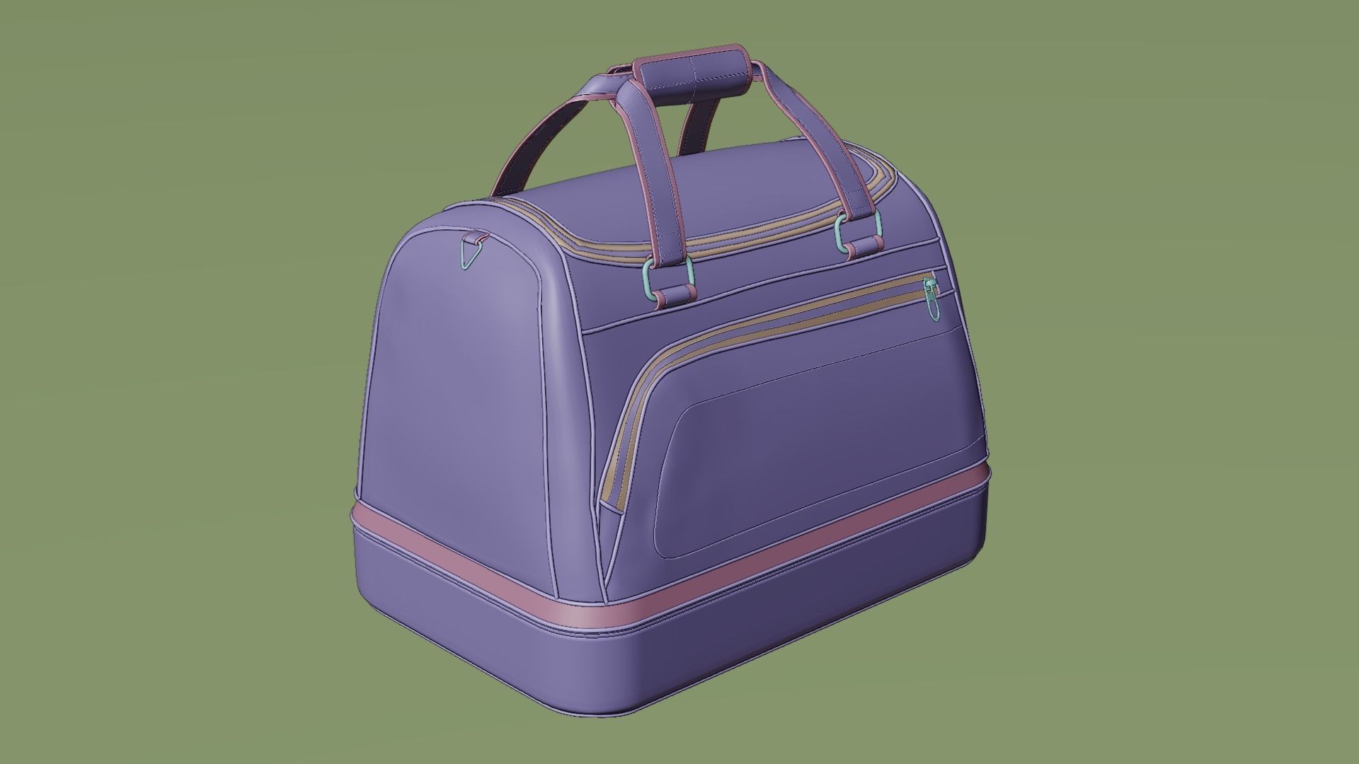 Handbag Generic 3D model_7