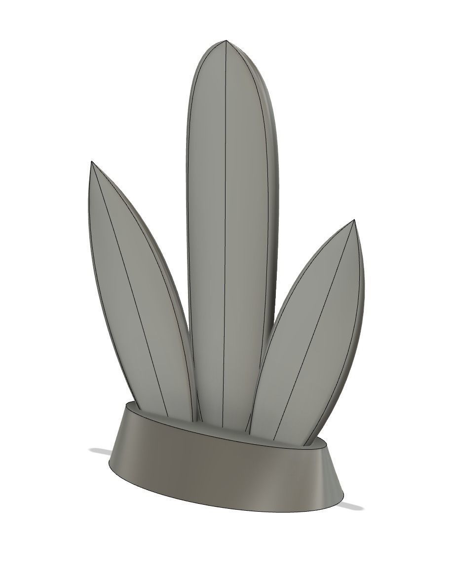 Surfboard Trophy 3D print model_8