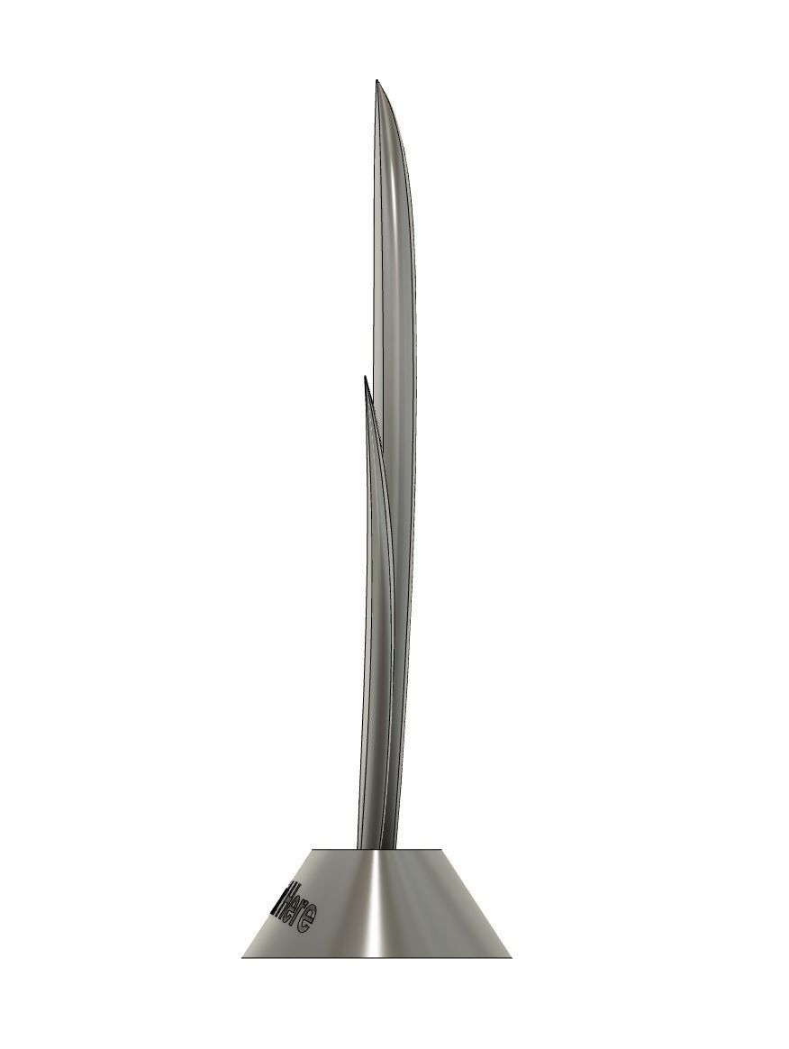 Surfboard Trophy 3D print model_4