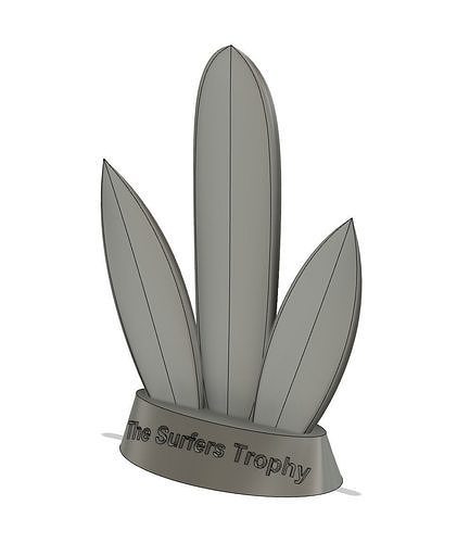 Surfboard Trophy 3D print model