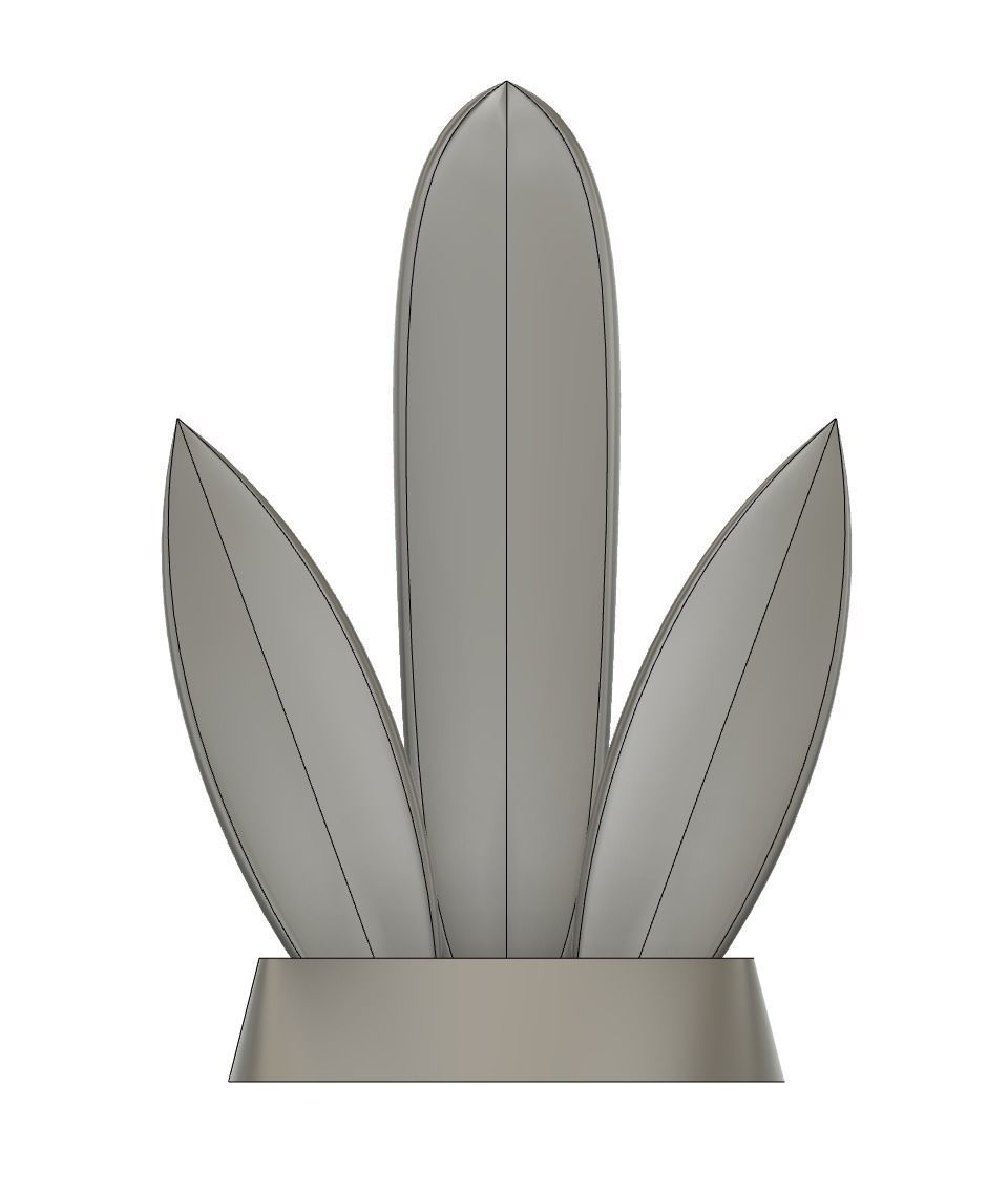 Surfboard Trophy 3D print model_7